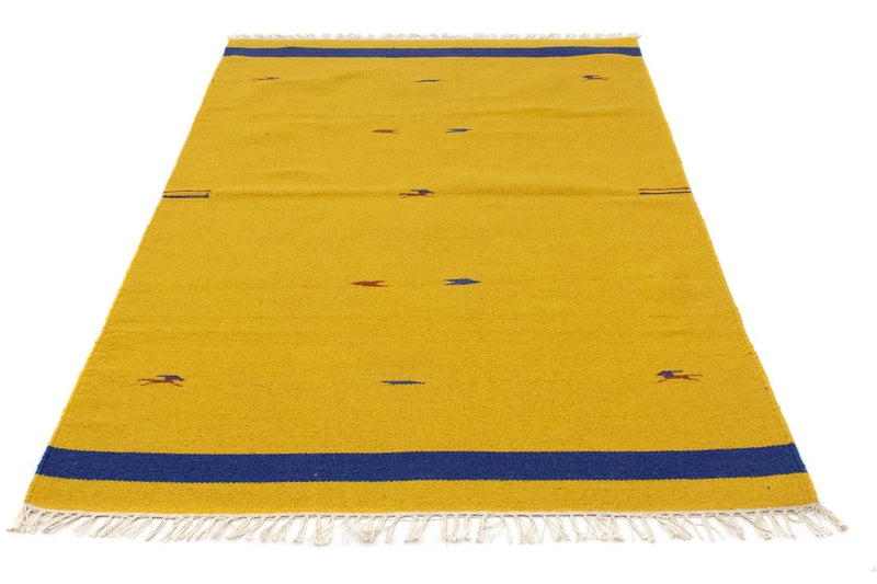 Kelim Teppich - Trendy 180 x 120 cm - gelb