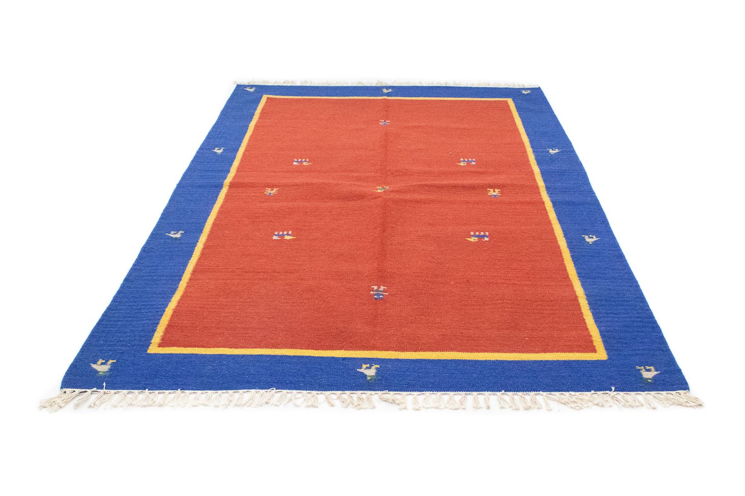 Kelim Teppich - Trendy 200 x 140 cm - rot