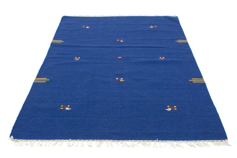 Kelim Teppich - Trendy 180 x 120 cm - blau