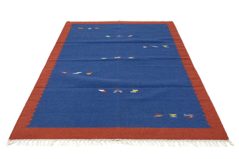 Kelim Teppich - Trendy 180 x 120 cm - blau