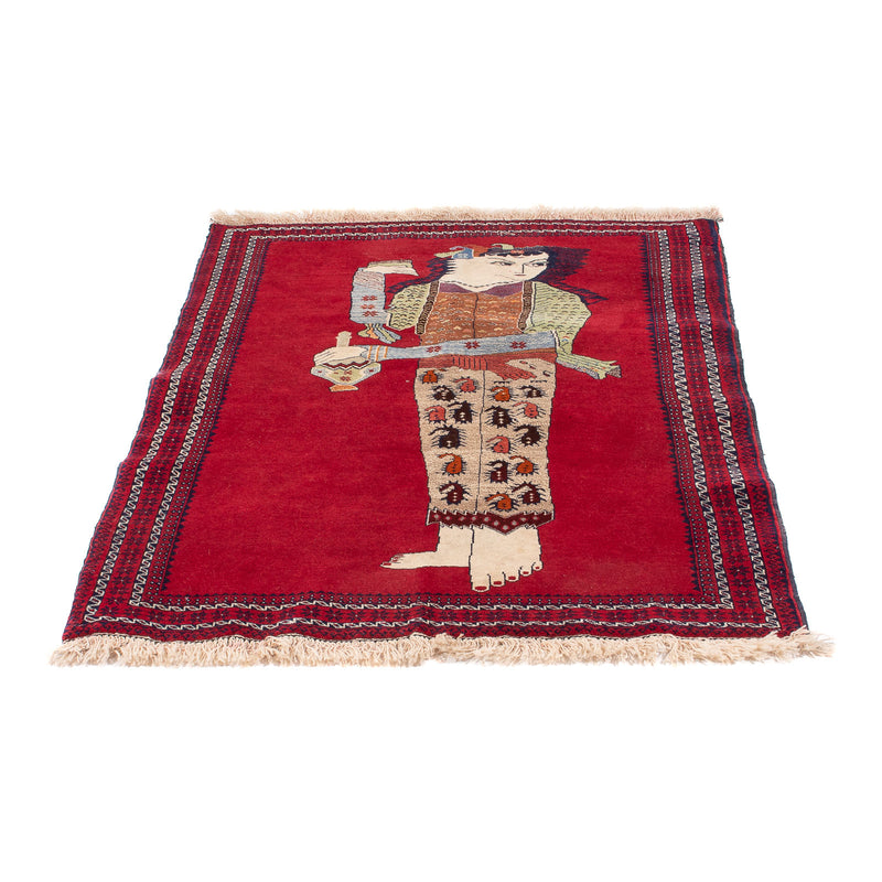 Belutsch Teppich - 135 x 86 cm - rot