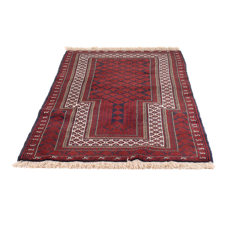 Belutsch Teppich - Gebetsteppich - 154 x 92 cm - rot