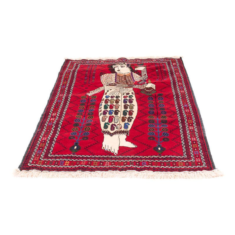 Belutsch Teppich - 157 x 102 cm - rot