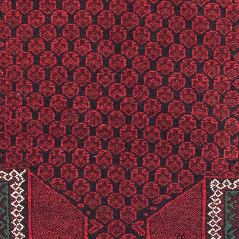 Belutsch Teppich - Gebetsteppich - 145 x 88 cm - rot