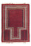 Belutsch Teppich - Gebetsteppich - 130 x 90 cm - rot
