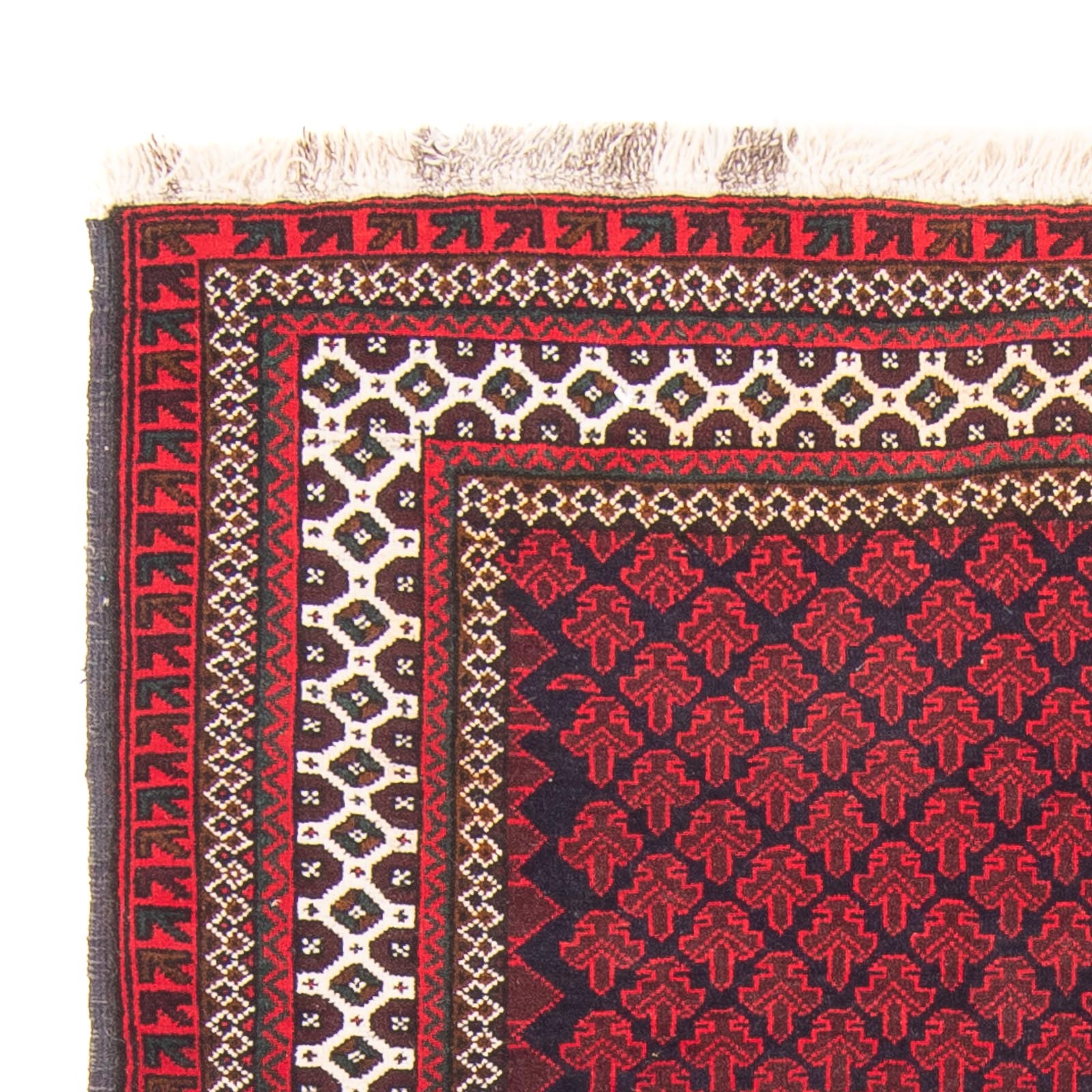 Belutsch Teppich - Gebetsteppich - 130 x 90 cm - rot