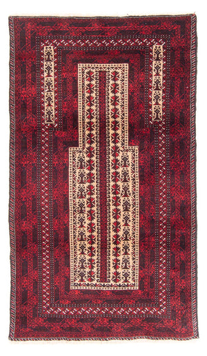 Belutsch Teppich - Gebetsteppich - 154 x 93 cm - beige