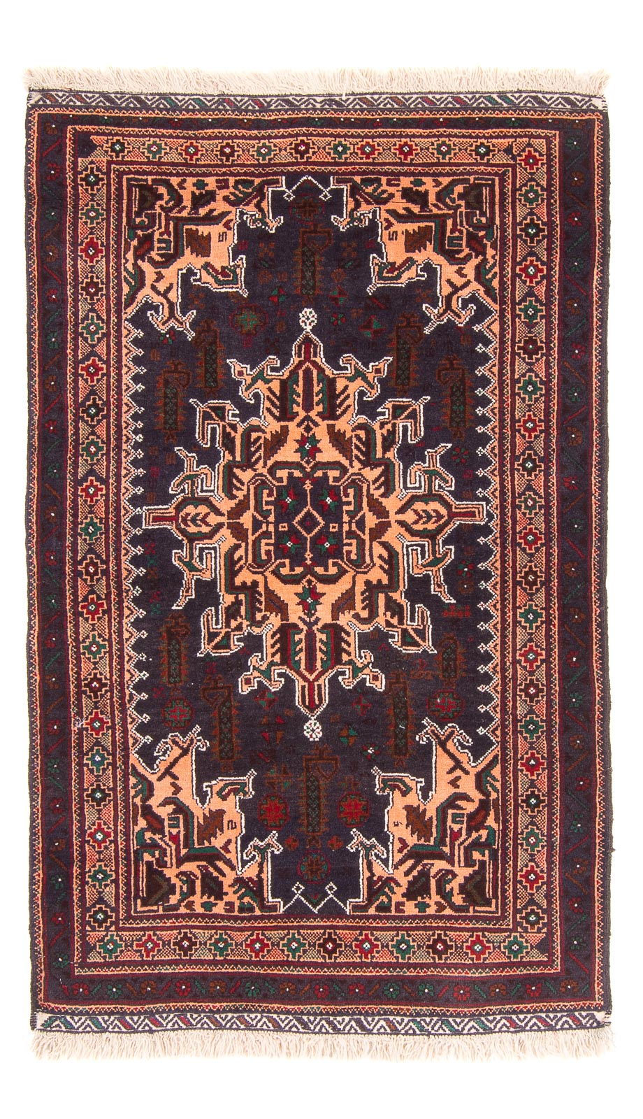 Belutsch Teppich - 150 x 89 cm - dunkelblau