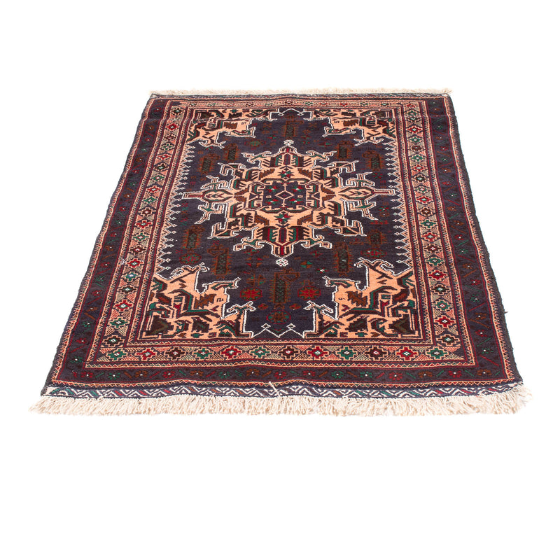 Belutsch Teppich - 150 x 89 cm - dunkelblau