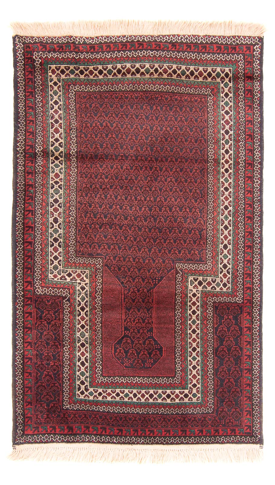 Belutsch Teppich - Gebetsteppich - 150 x 92 cm - dunkelblau