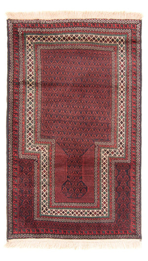 Belutsch Teppich - Gebetsteppich - 150 x 92 cm - dunkelblau