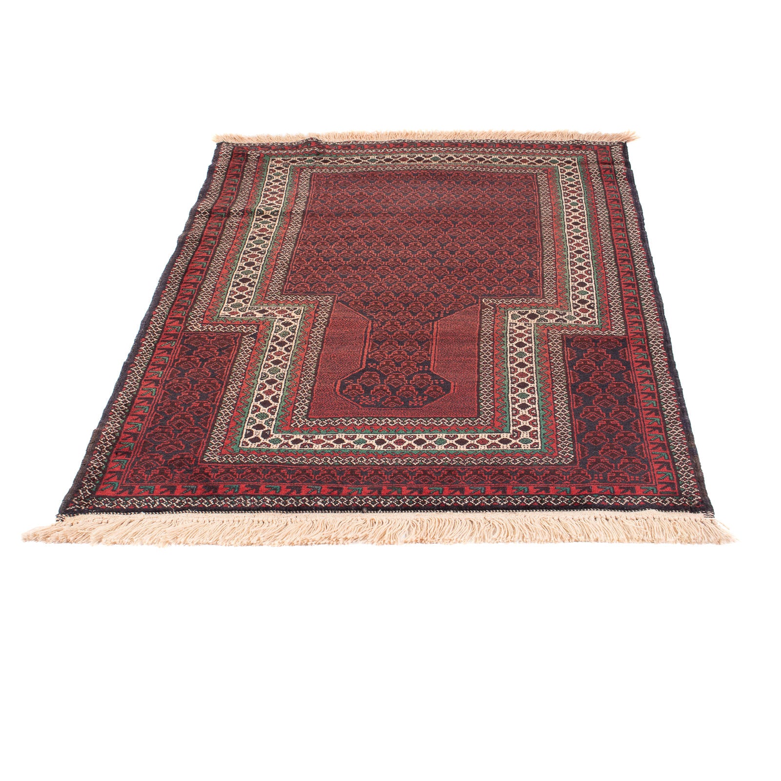 Belutsch Teppich - Gebetsteppich - 150 x 92 cm - dunkelblau