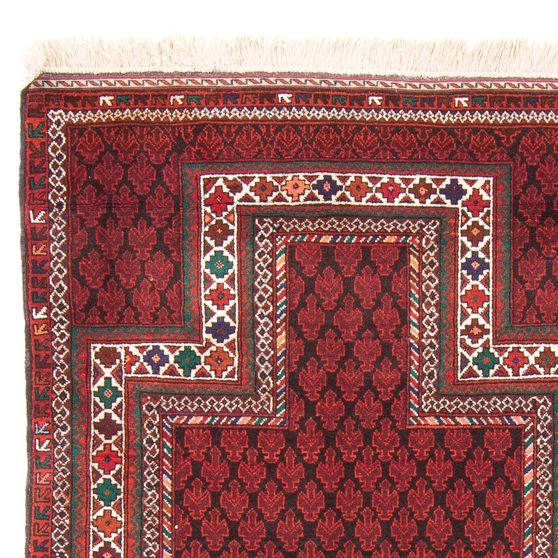 Belutsch Teppich - Gebetsteppich - 155 x 103 cm - rot