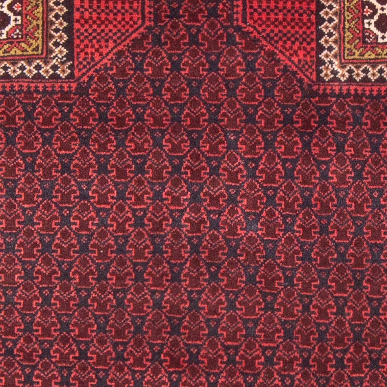 Belutsch Teppich - Gebetsteppich - 140 x 91 cm - dunkelblau