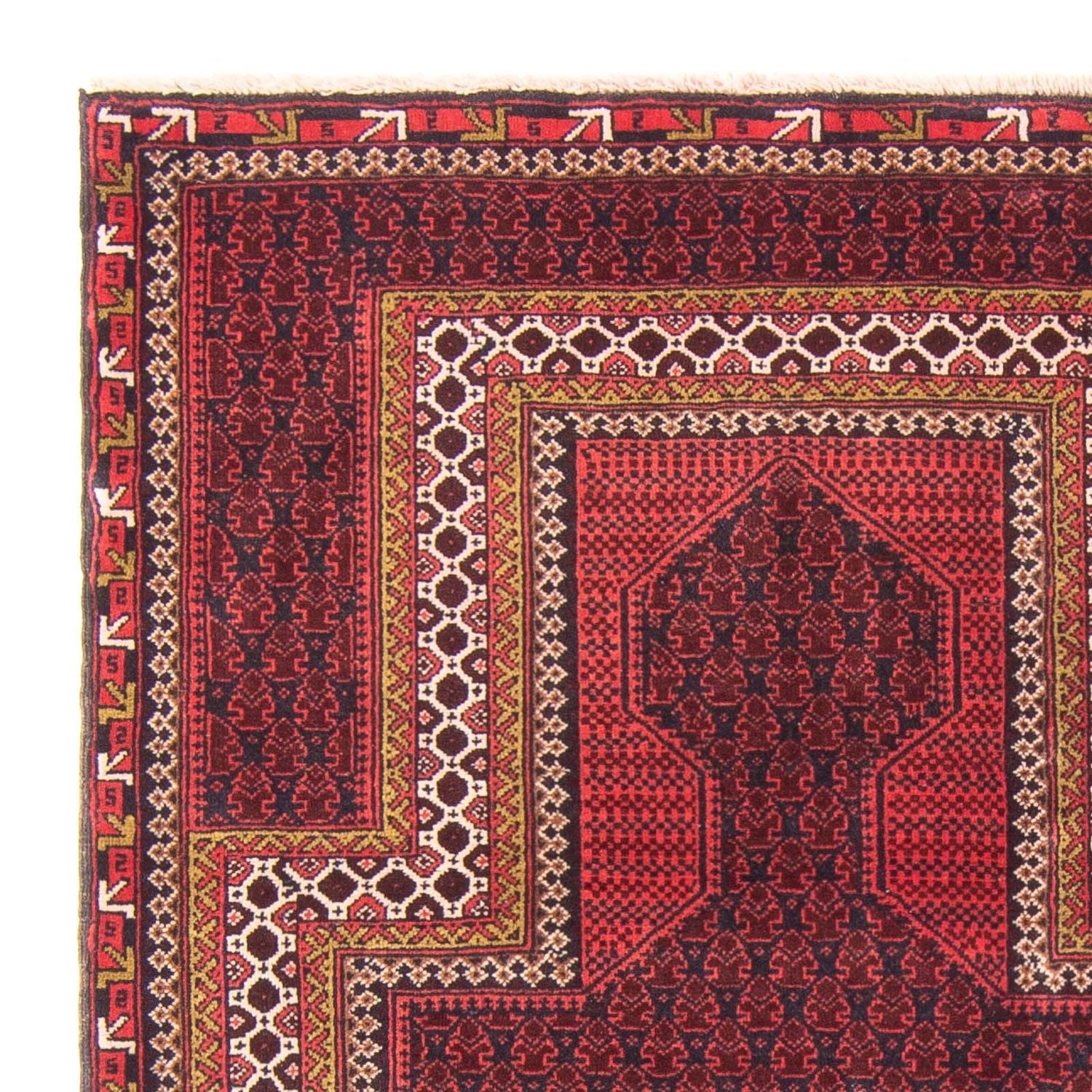 Belutsch Teppich - Gebetsteppich - 140 x 91 cm - dunkelblau
