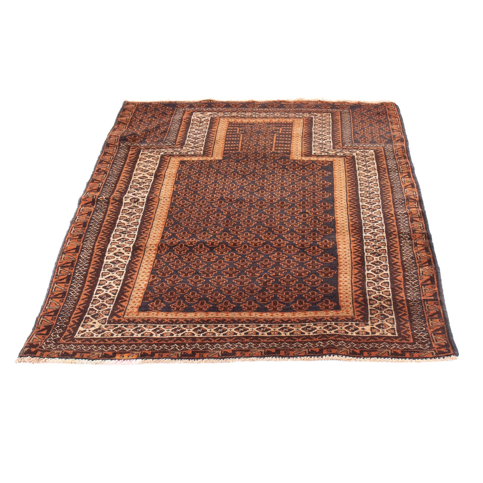 Belutsch Teppich - Gebetsteppich - 147 x 91 cm - dunkelblau