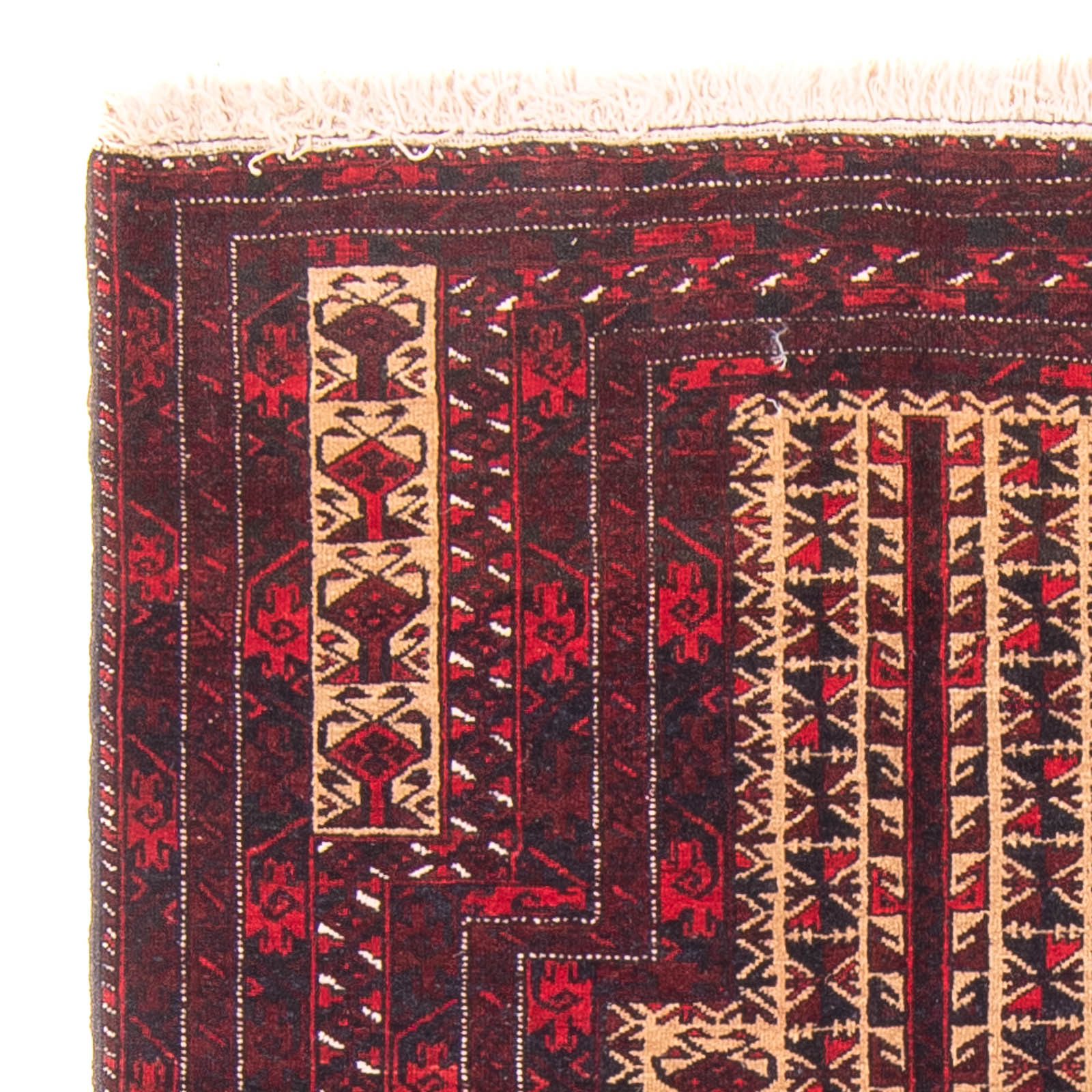 Belutsch Teppich - Gebetsteppich - 130 x 83 cm - beige