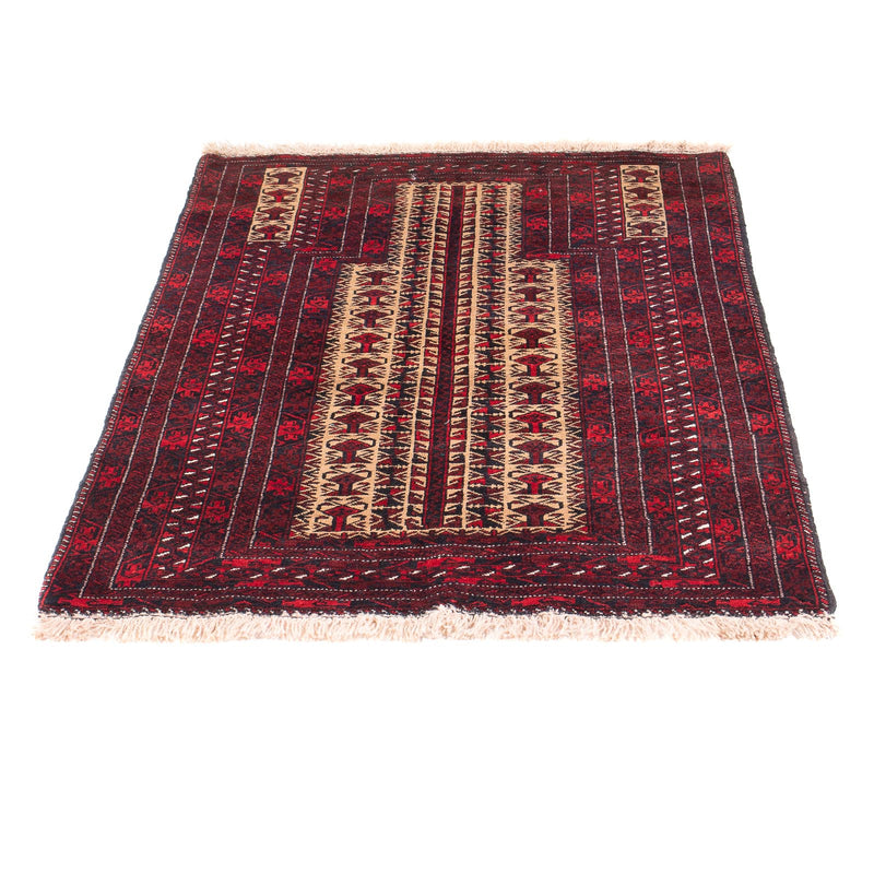 Belutsch Teppich - Gebetsteppich - 130 x 83 cm - beige