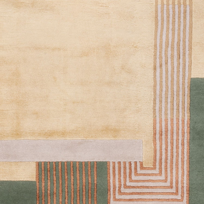 Designer Teppich - 243 x 167 cm - grün
