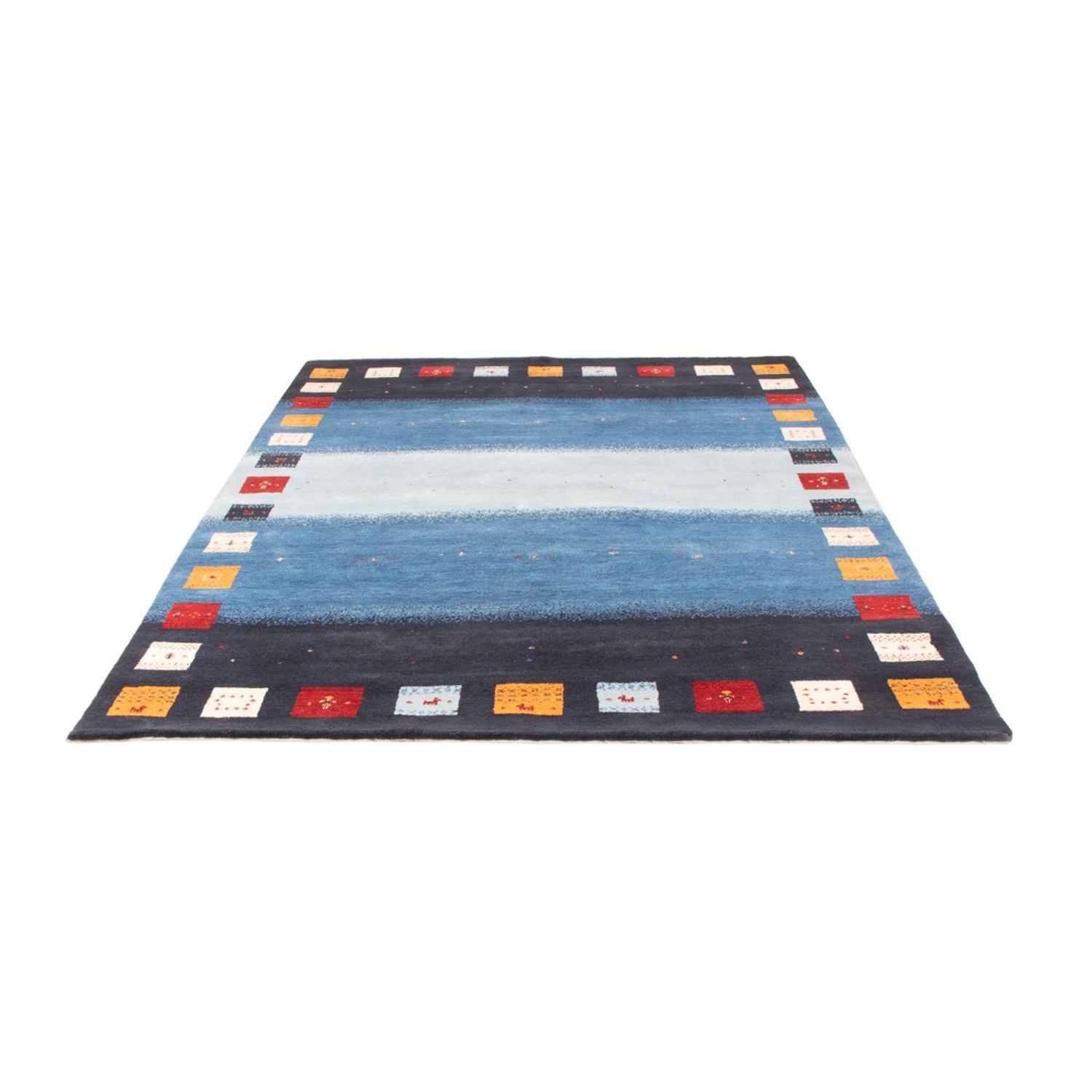 Gabbeh Teppich - Loribaft Indus - 240 x 169 cm - blau