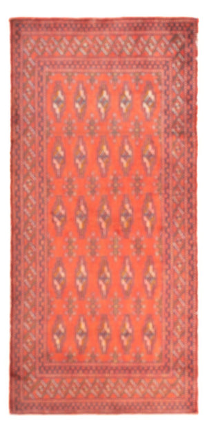 Turkaman Teppich - 130 x 60 cm - hellrot