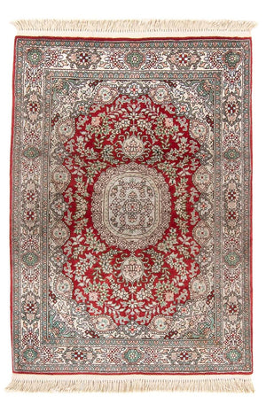 Seidenteppich - China Seide - 93 x 62 cm - rot