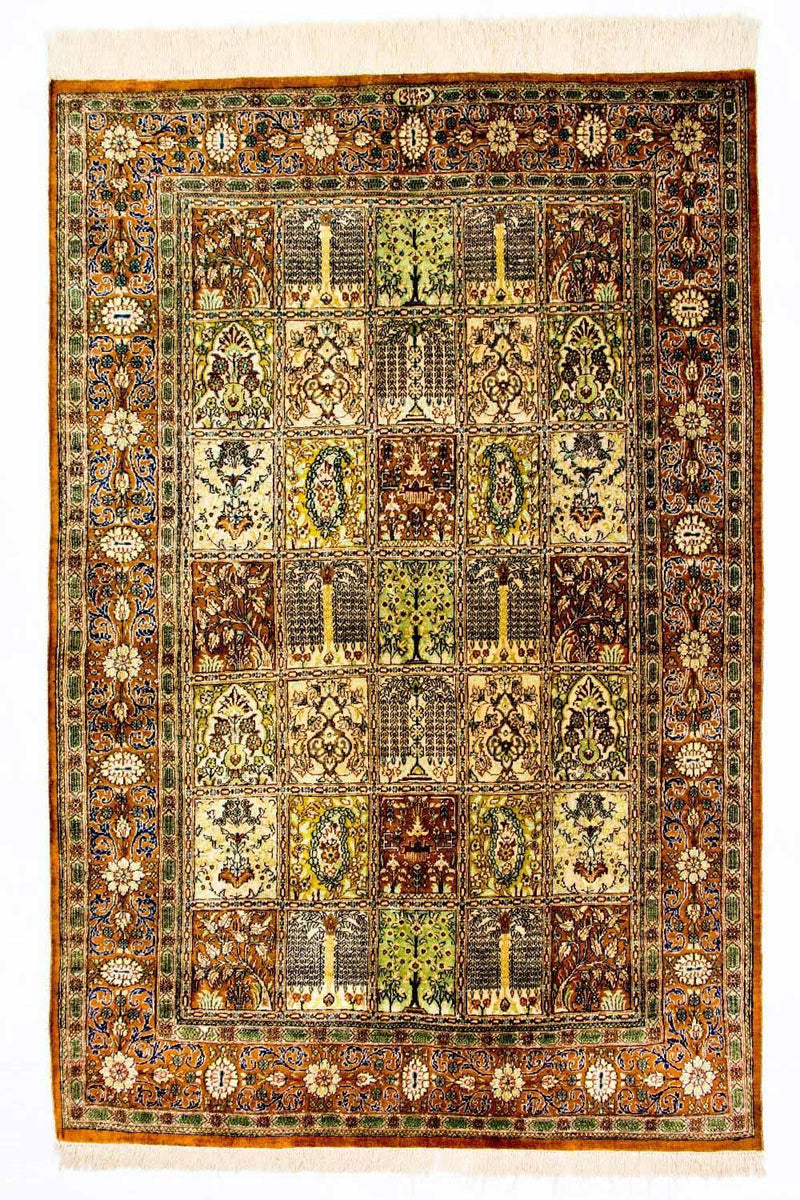 Seidenteppich - Ghom Seide - Premium 152 x 101 cm Teppichbrücke