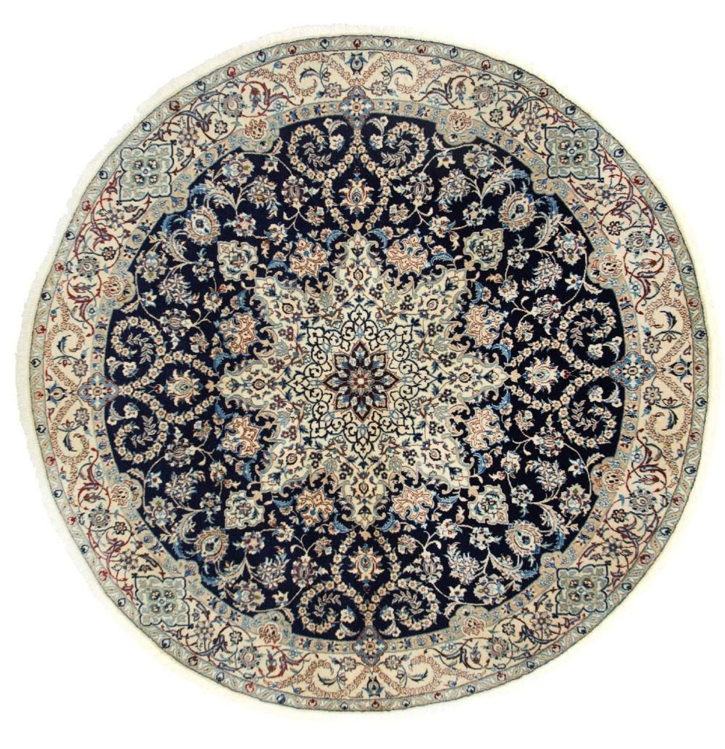Perserteppich - Nain - Royal 210 x 210 cm Runder Teppich