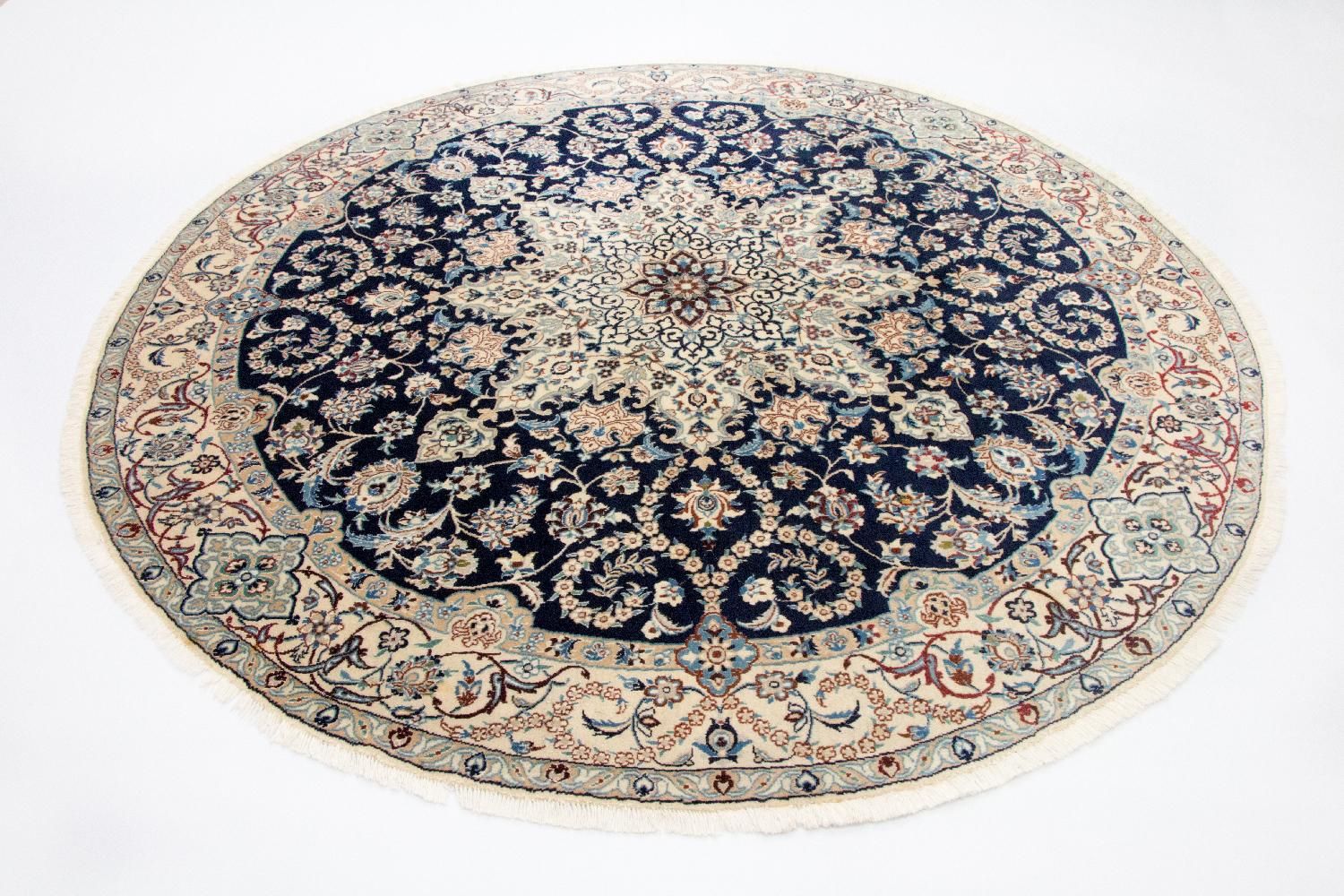 Perserteppich - Nain - Royal 210 x 210 cm Runder Teppich