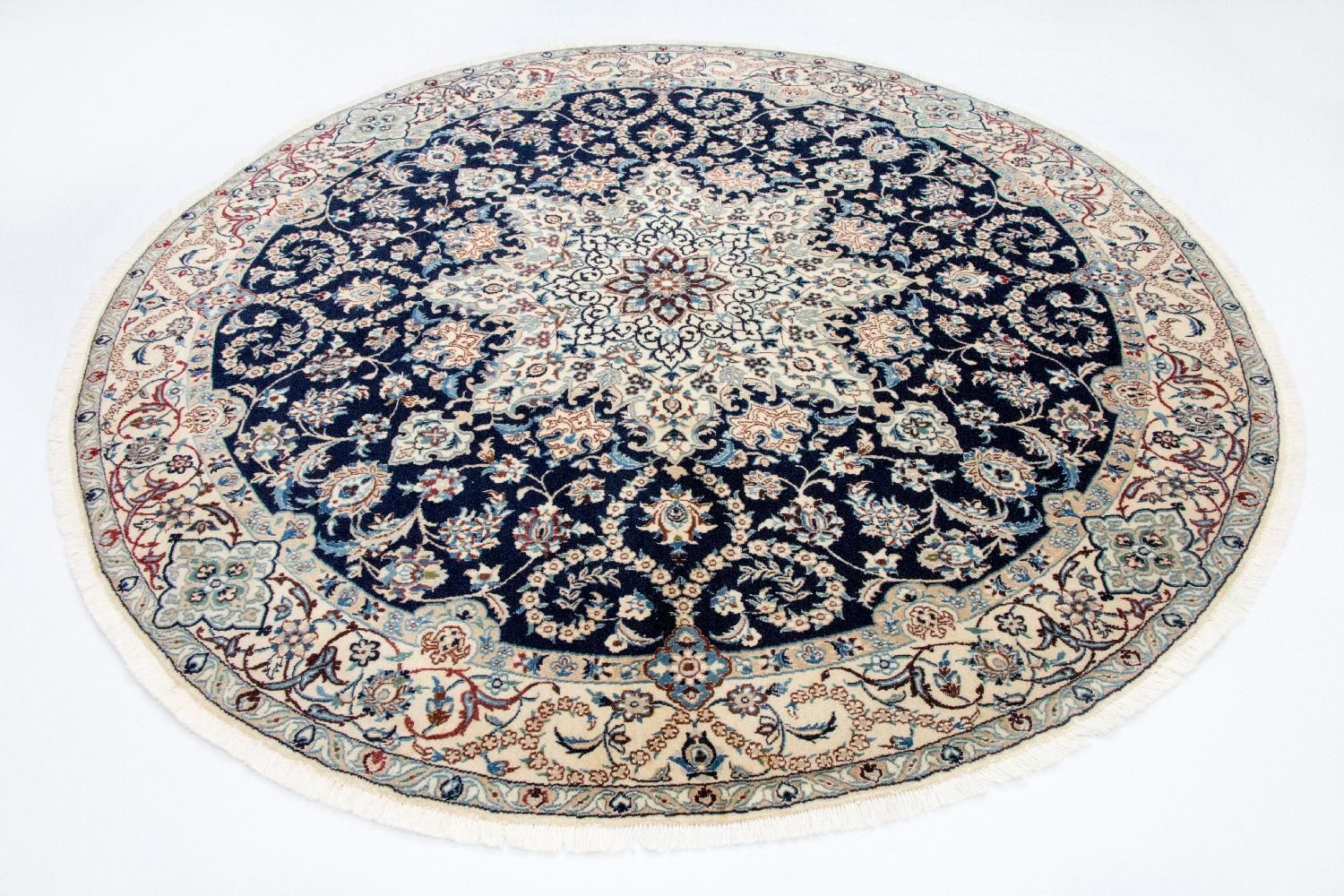 Perserteppich - Nain - Royal 210 x 210 cm Runder Teppich