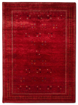 Gabbeh Teppich - Loribaft Indus 250 x 200 cm - rot