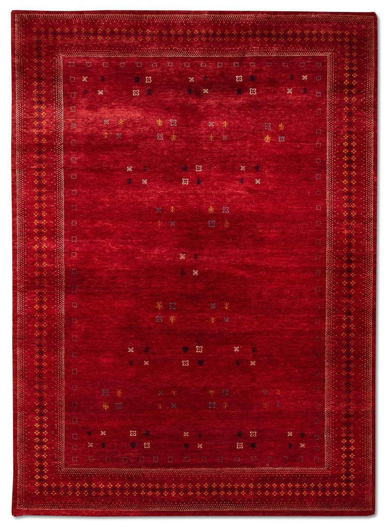 Gabbeh Teppich - Loribaft Indus 250 x 200 cm - rot