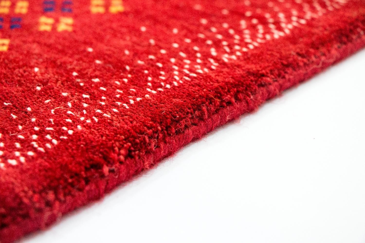Gabbeh Teppich - Loribaft Indus 250 x 200 cm - rot