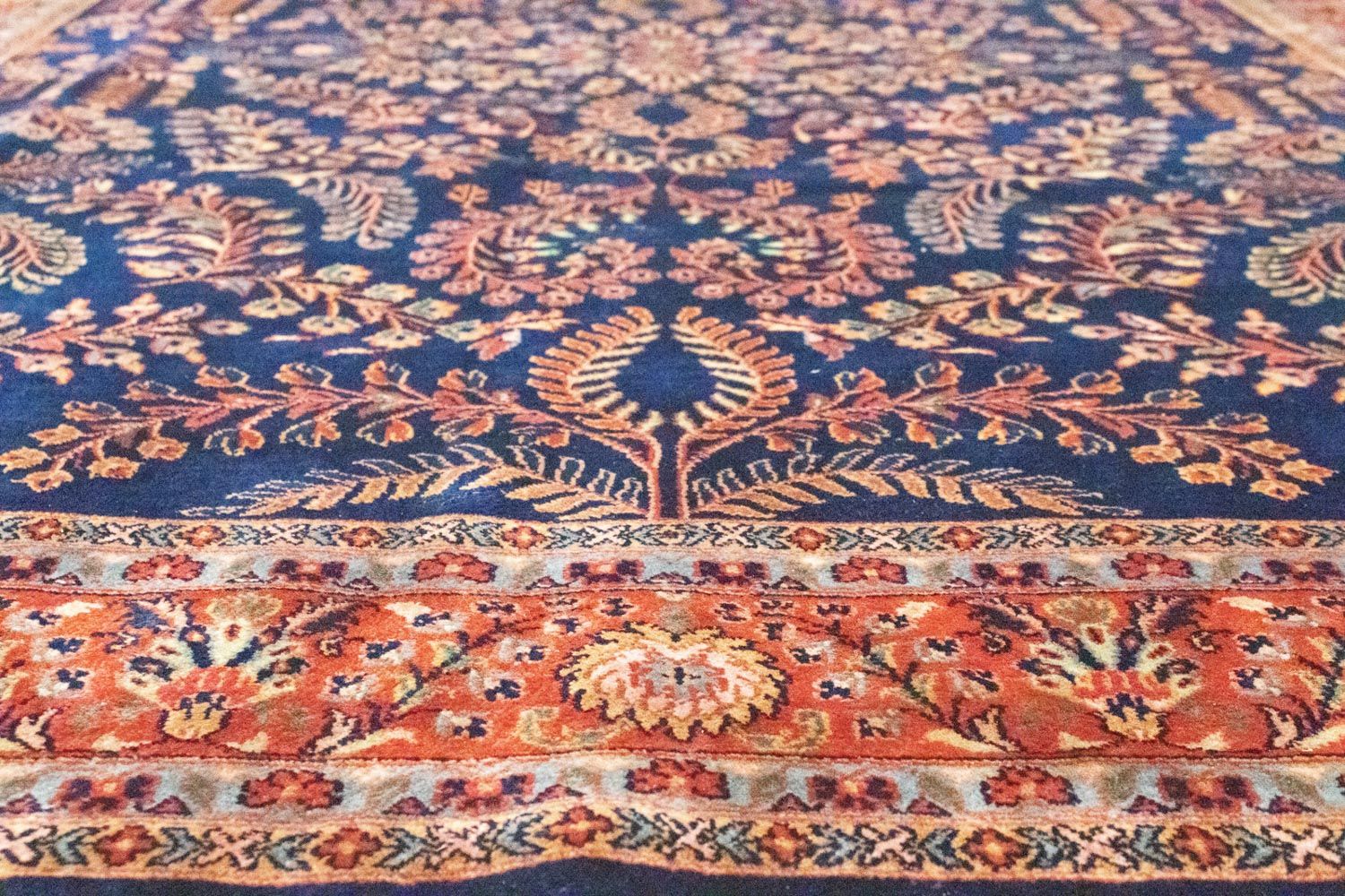 Orientteppich - Indus 300 x 195 cm - blau