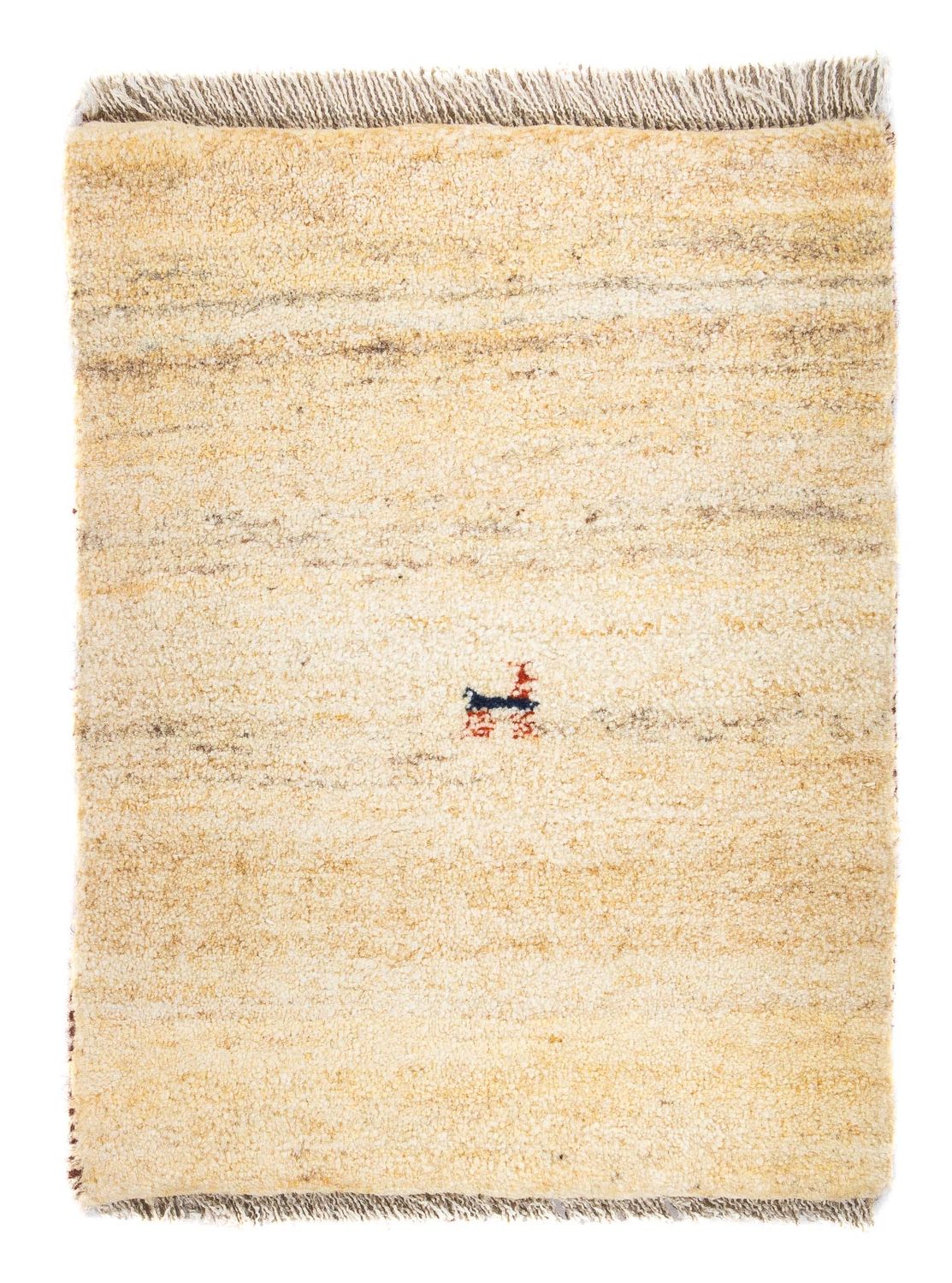 Gabbeh Teppich - Loribaft Perser 60 x 40 cm - beige