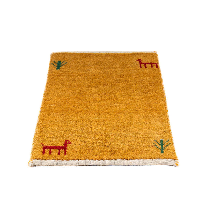Gabbeh Teppich - Loribaft Perser 60 x 40 cm - orange