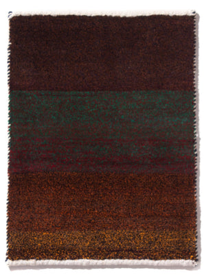 Gabbeh Teppich - Perser - 60 x 40 cm - bordeauxrot