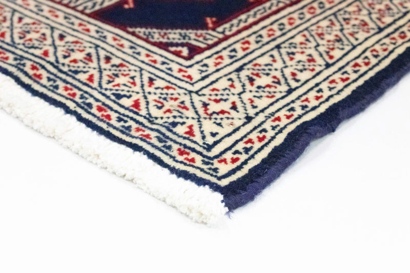 Turkaman Teppich 88 x 62 cm - blau