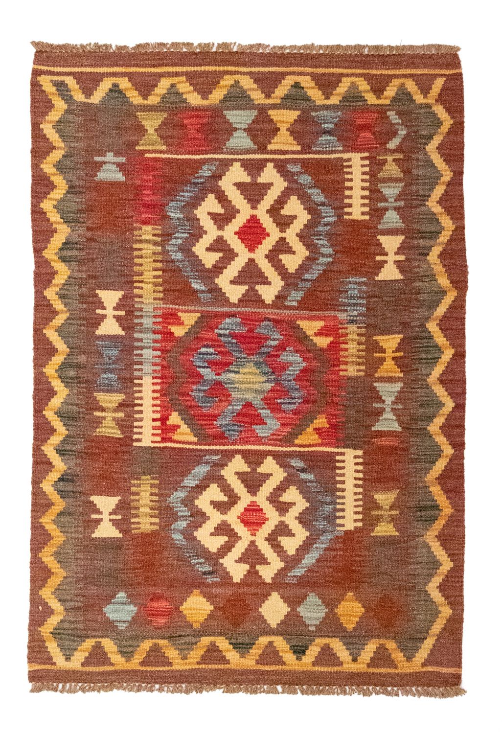 Kelim Teppich - Splash 125 x 86 cm - mehrfarbig