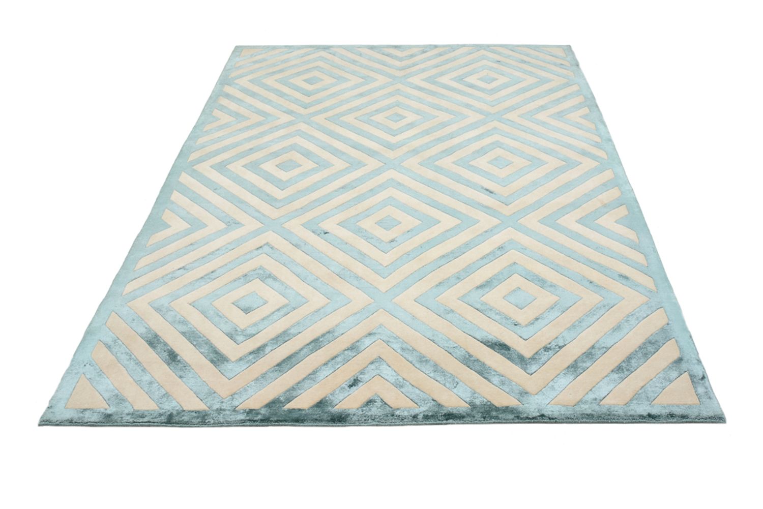 Designer Teppich - 237 x 169 cm - mehrfarbig