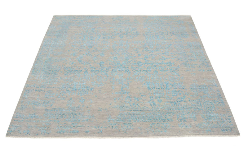 Designer Teppich quadratisch  - 249 x 249 cm - hellblau