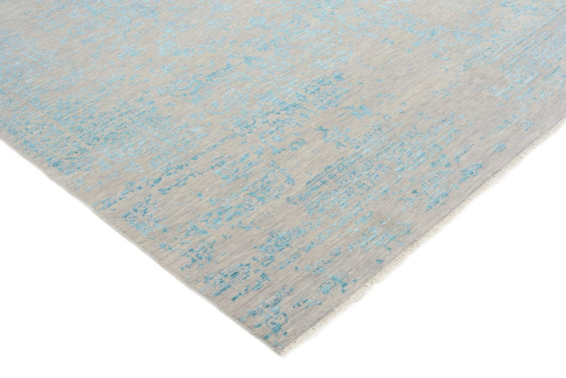 Designer Teppich quadratisch  - 249 x 249 cm - hellblau