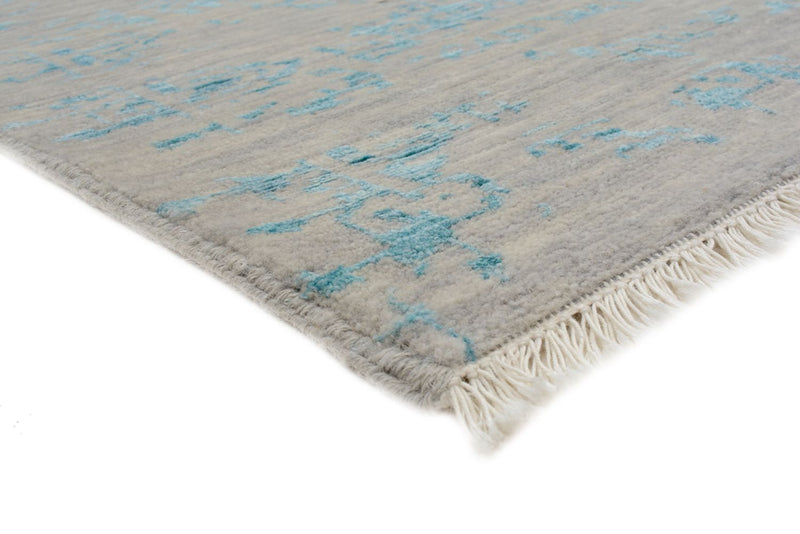 Designer Teppich quadratisch  - 249 x 249 cm - hellblau