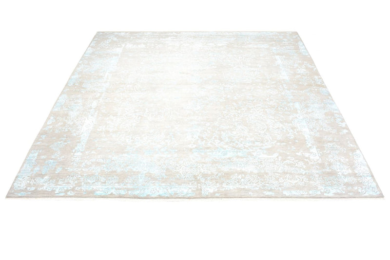 Designer Teppich quadratisch  - 308 x 303 cm - hellblau