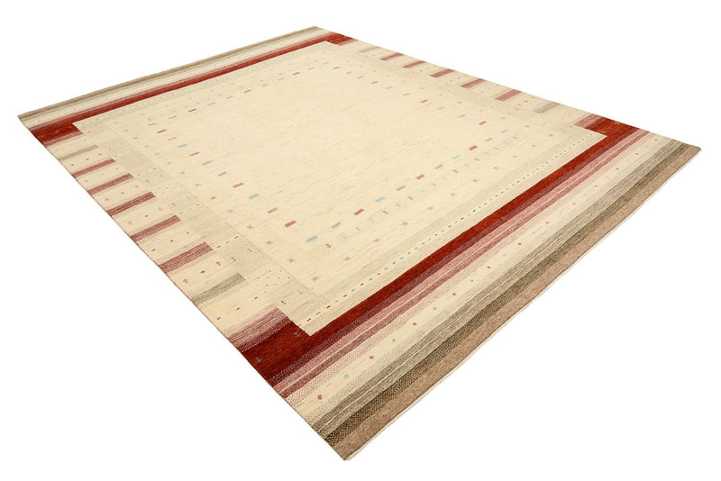 Gabbeh Teppich - Loribaft Indus - 319 x 251 cm - hellbeige