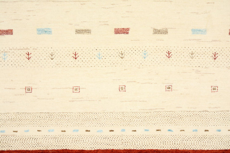 Gabbeh Teppich - Loribaft Indus - 319 x 251 cm - hellbeige