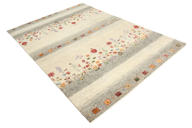 Gabbeh Teppich - Loribaft Indus - 244 x 173 cm - hellbeige