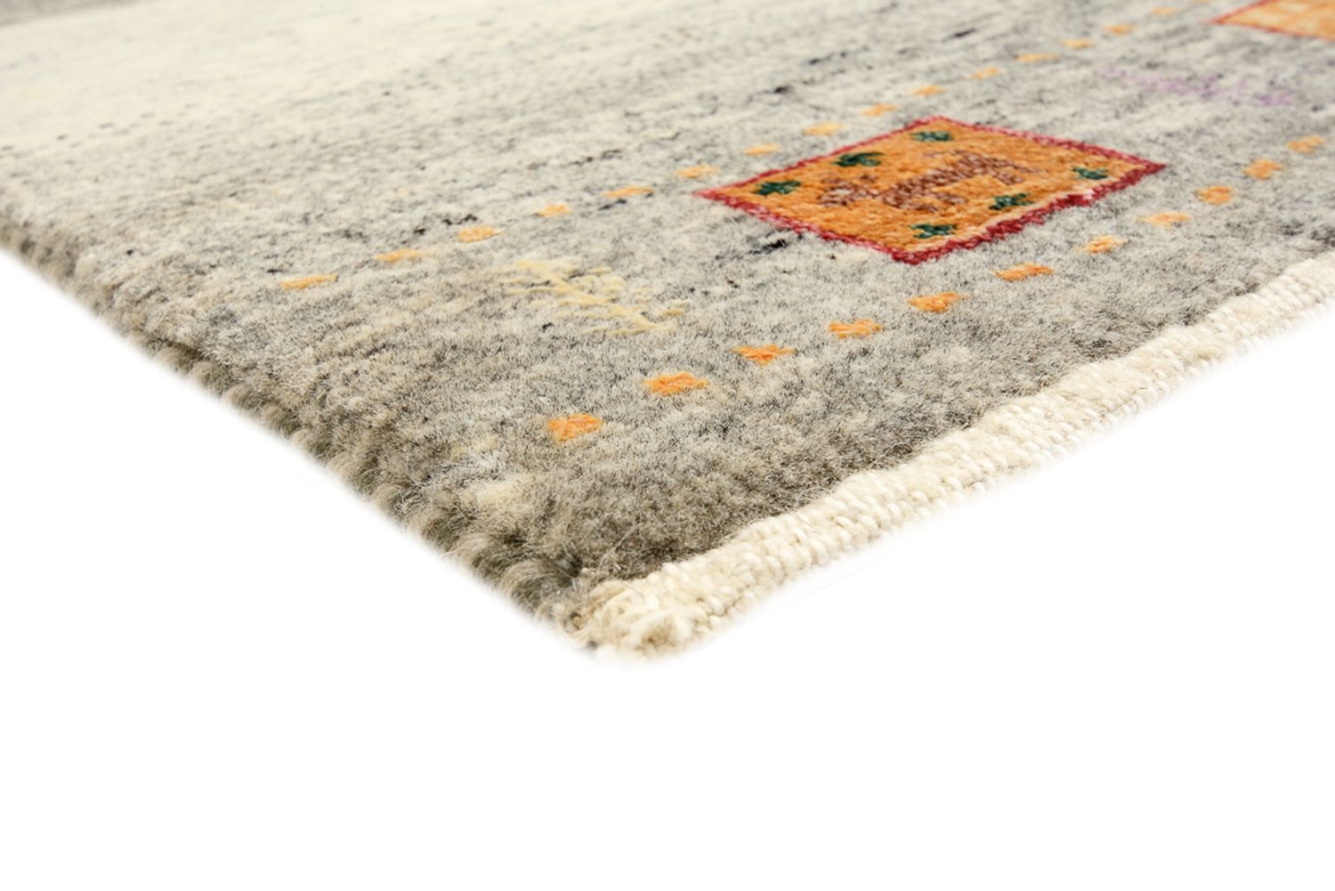 Gabbeh Teppich - Loribaft Indus - 244 x 173 cm - hellbeige