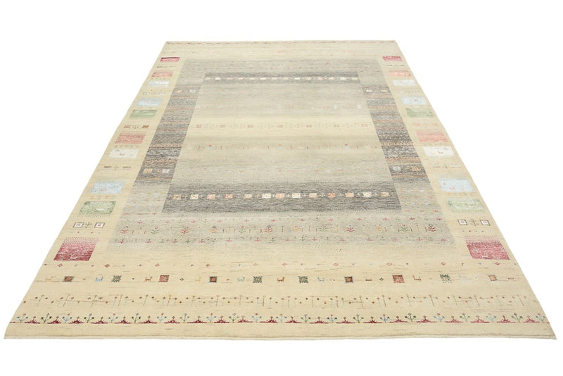 Gabbeh Teppich - Loribaft Indus - 304 x 201 cm - mehrfarbig