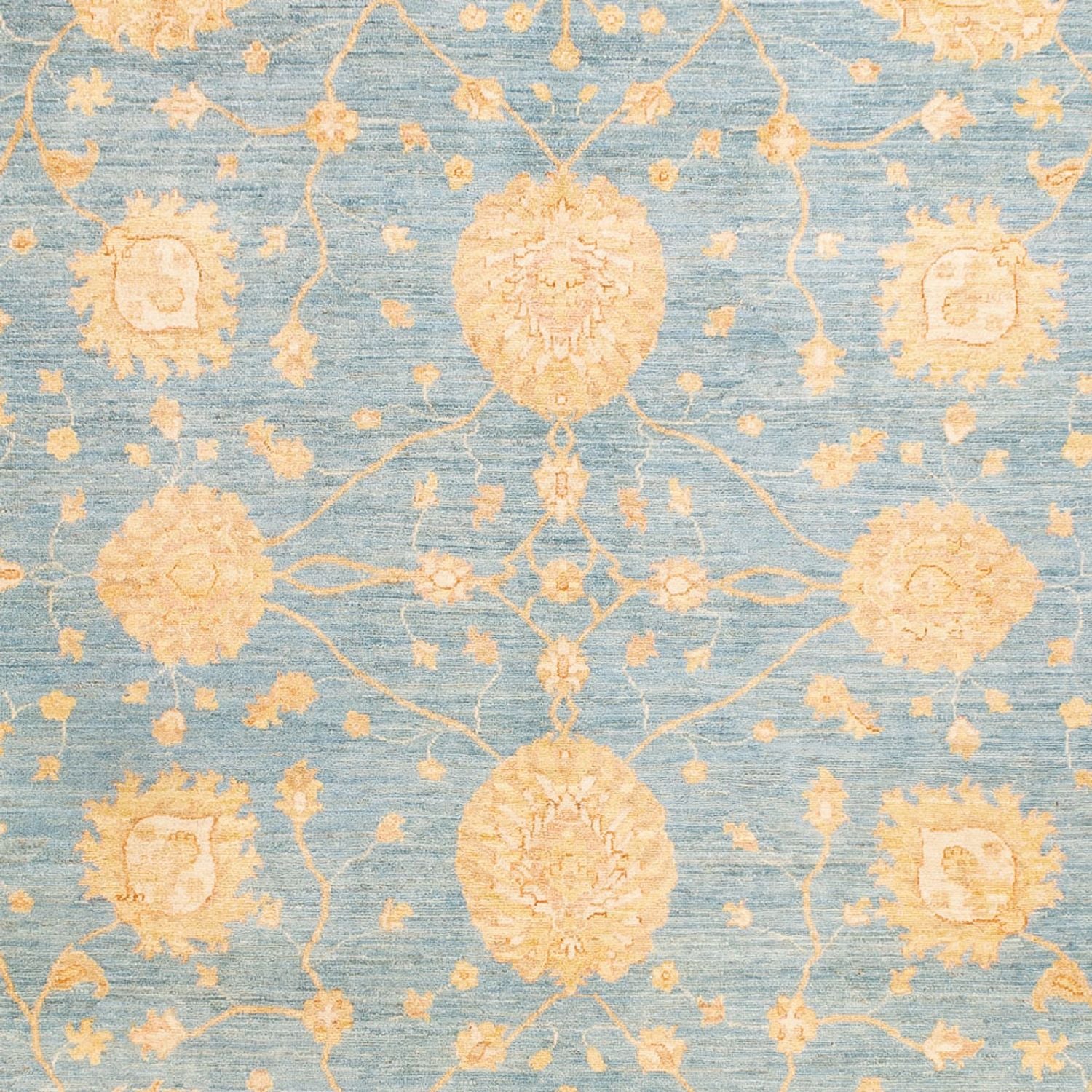 Ziegler Teppich - 343 x 248 cm - hellblau